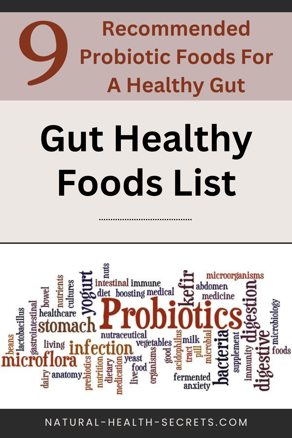 Gut healthy foods list.